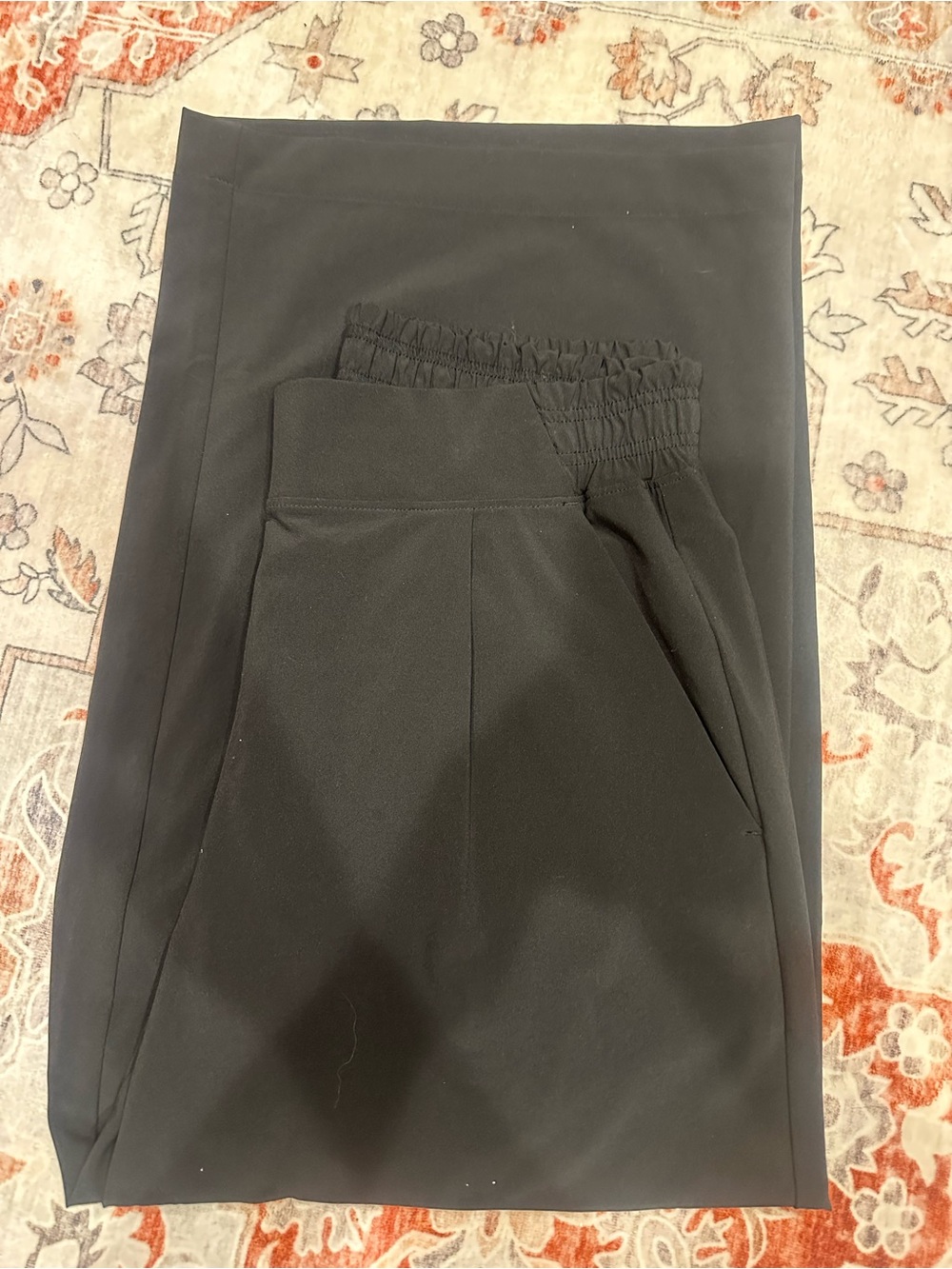 Athleta Black Capris with Elastic Waist